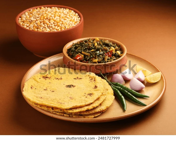 Sarson da Saag te Makki di Roti