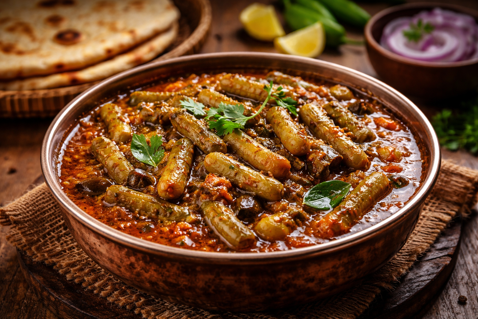 Punjabi-Style Gawar Phalli Curry: A Rustic Taste of Rural Punjab